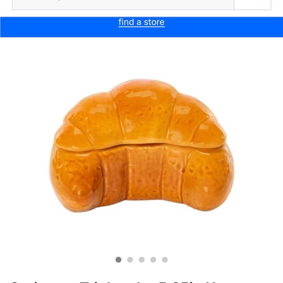 IDSO cinnamon bun AND croissant trinket jars from five below!!! - Picture 2 of 4